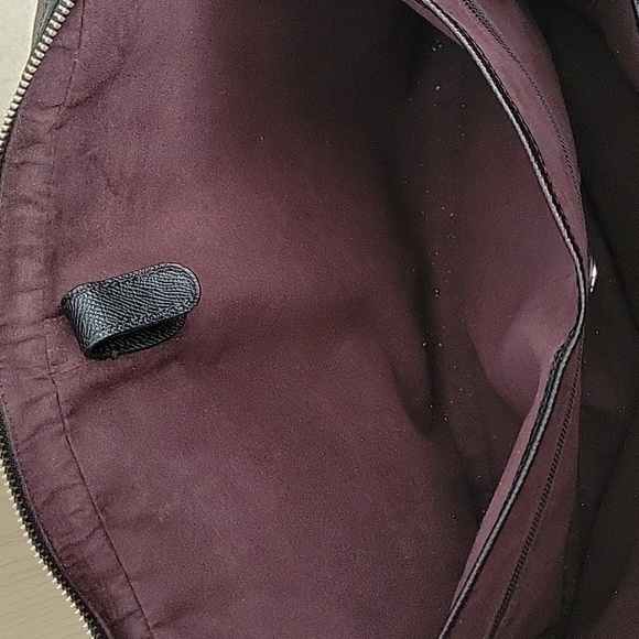 Coach Black Coated Leather Metropolitan Laptop Bag w Crossbody Strap - Picture 12 of 16